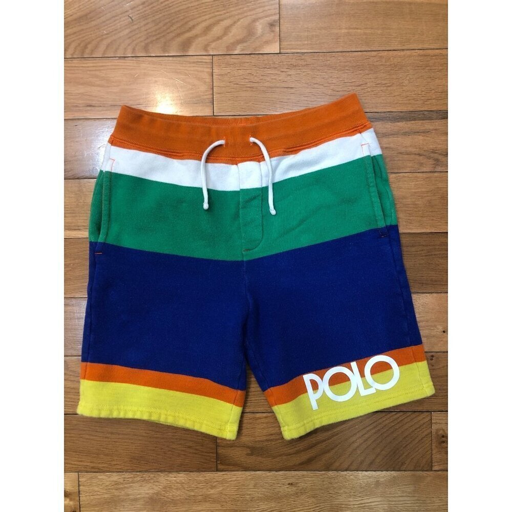 Polo Ralph Lauren Vibrant Colorblock Fleece Lined Shorts Size Boys M(10-12)